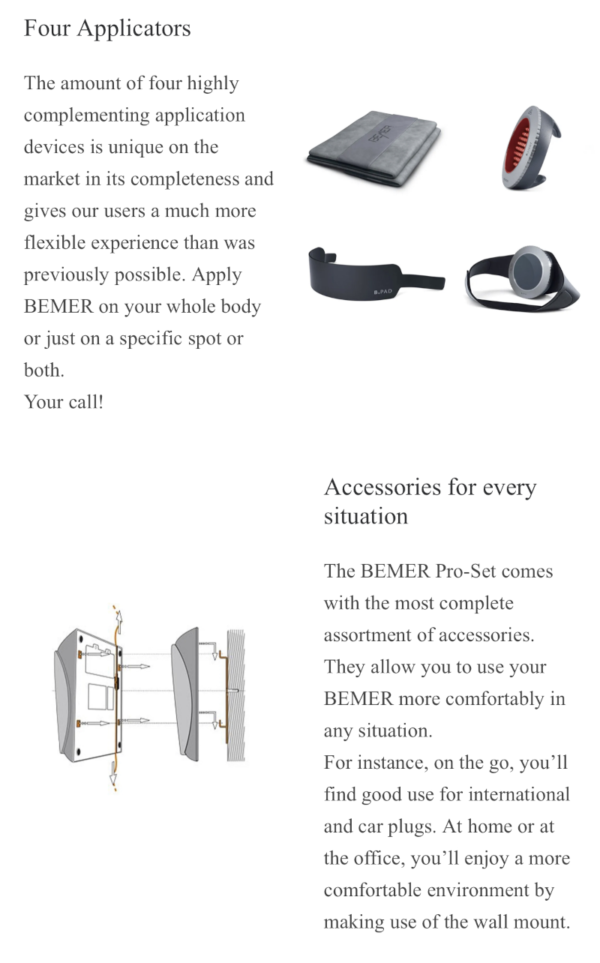 BEMER Pro Complete Set for sale ElectroMeds