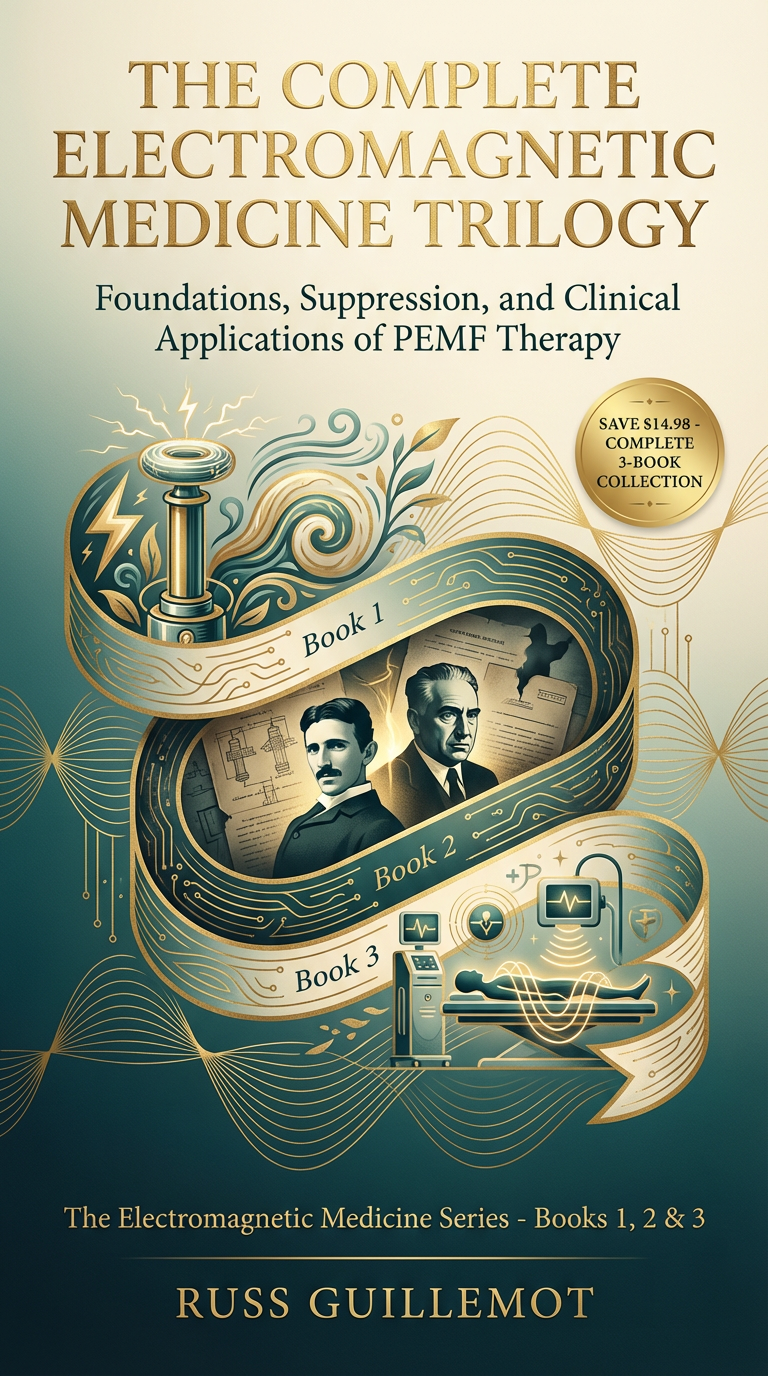 The Complete Electromagnetic Medicine Trilogy by Russ Guillemot - 3 Free Books on PEMF Therapy